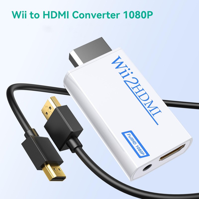 GANA Wii to hdmi Converter, wii to hdmi Adapter, 1080p