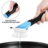 SUBEKYU Dish Brushes with Soap Dispenser, Kitchen Dish Scrubber Brushes