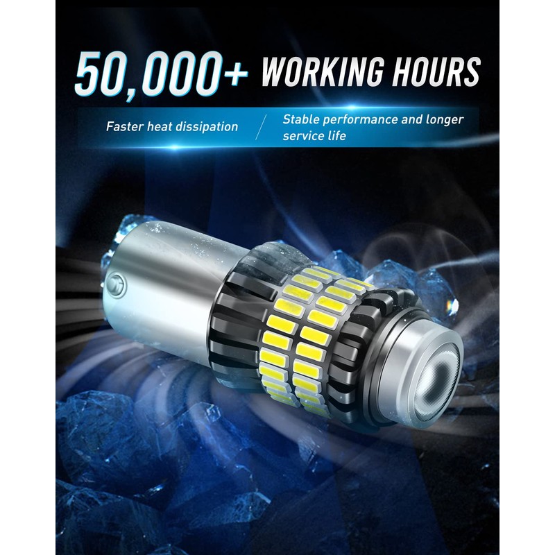 LUYED 1156 LED Bulb, LED Reverse Lights 300% Brighter Xenon