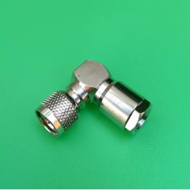 DLS (1 PC) Right Angle FME Male to MINI UHF Male Adapter - USA Seller