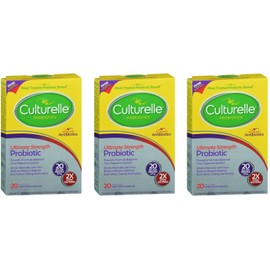 Culturelle Digestive Health Extra Strength 20 Count (3 Pack)