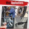 WETT 1/2" Drive Deep Large Impact Socket Set, 11-Piece Spindle