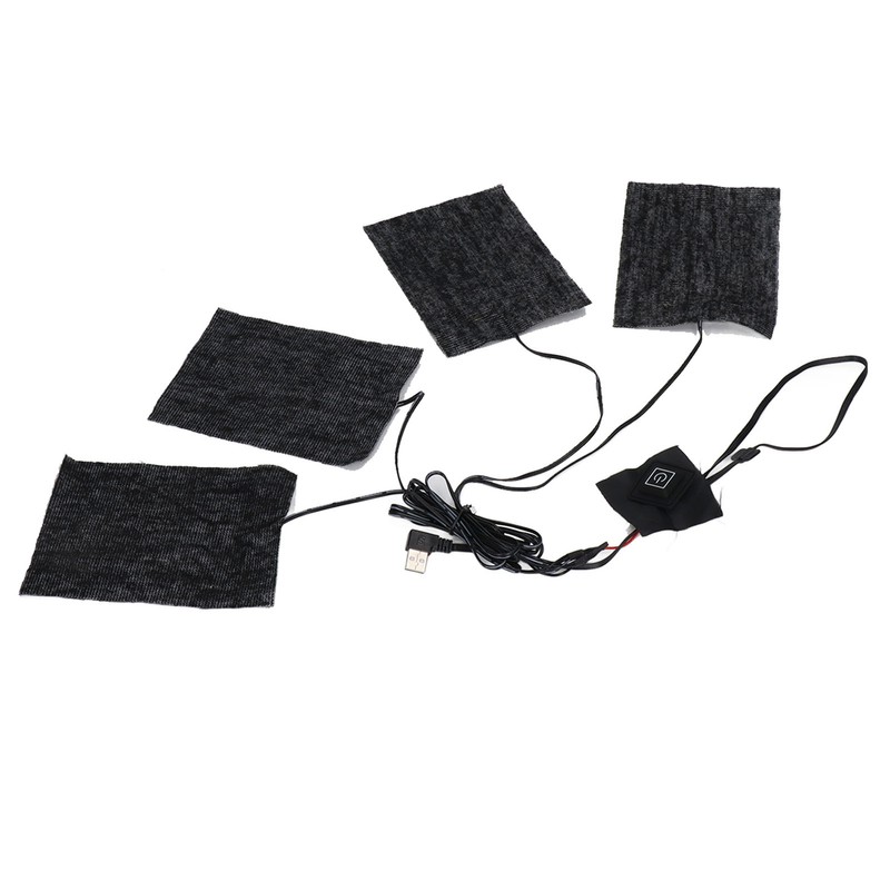 Clothing Electric Heating Pads Winter Camping Adjustable 3 Level Carbon