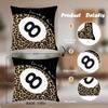 Nipil Black Trendy Leopard Pillow Covers 18x18, Cheetah Leopard Print