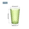 sourcing map 4Pcs Plastic Drinking Cups, Transparent Unbreakable Reusable Water