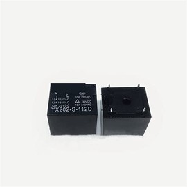MESKEL 10Pcs Relay T73 YX202-S-112D 12VDC YX202 S 112D 12VDC 5V 24VDC Electric Rice Cooker Air Conditioning Relay 15A 5PIN (Size : 5PCS 12V)