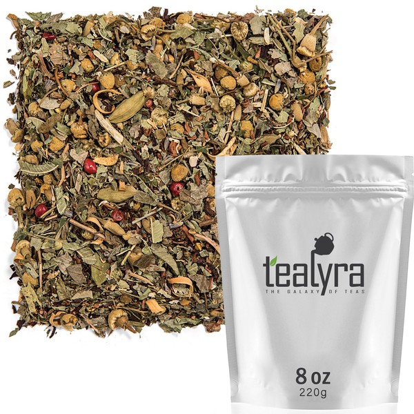 Tealyra - Tranquil Dream - Chamomile Honeybush Lavender - Calming - Relaxing - Herbal Loose Leaf Tea - Caffeine-Free - All Natural - 220g (8-ounce)