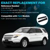 2-Pack B Pillar Front Windshield window door Trim Moldings for
