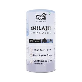 iMeMyself Pure Shilajit Minerals 90 Capsules |100% Pure |85 Trace Minerals