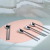 Queensense Stainless Steel Cutlery Set 10-Person Charming Plain Home Commercial