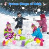 10 Pack Snowball Maker Toy, Winter Snow Sled Outdoor Snow