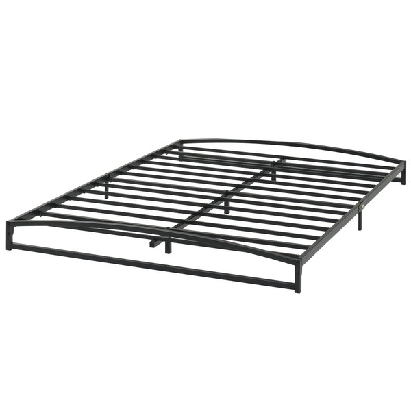Amyove 6 Inch Metal Queen Size Platform Bed Frame with Metal Slat Support Mattress Foundation, No Box Spring Needed (Black 6inches, Queen)