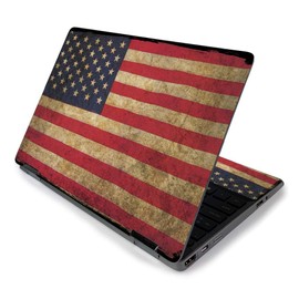 MightySkins Skin for HP Pavilion x360 11" (2019) - Vintage Flag | Protective, Durable, and Unique Vinyl Decal wrap Cover | Easy to Apply, Remove, and Change Styles | Made in The USA