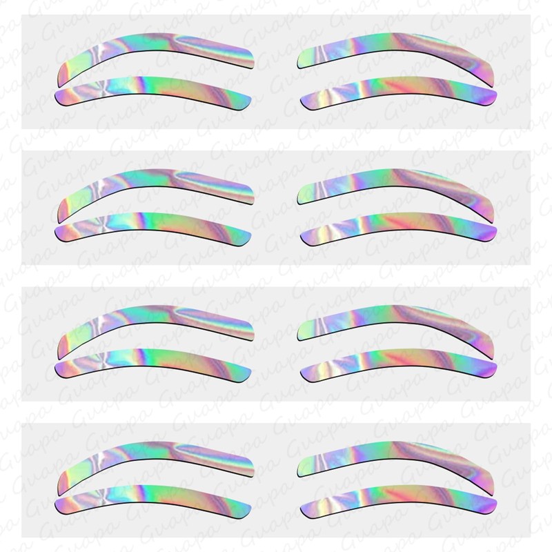 Airbrush Brows Shaping Guides Stickers, Rainbrow Eyebrow Tint Tape Stencils
