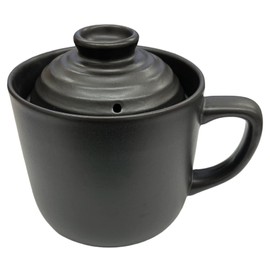 Rice Cooking Mug for 1 Cup, Microwave Rice Cooker Japan Import 5.9 in (W) × 4.7 in (H) × 4.5 in (D) (Black), Japan Quality and Japan Technology surpervised by Japanese Entity