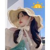 Women Floppy Lace Straw Hat Summer Wide Brim Sun Hat