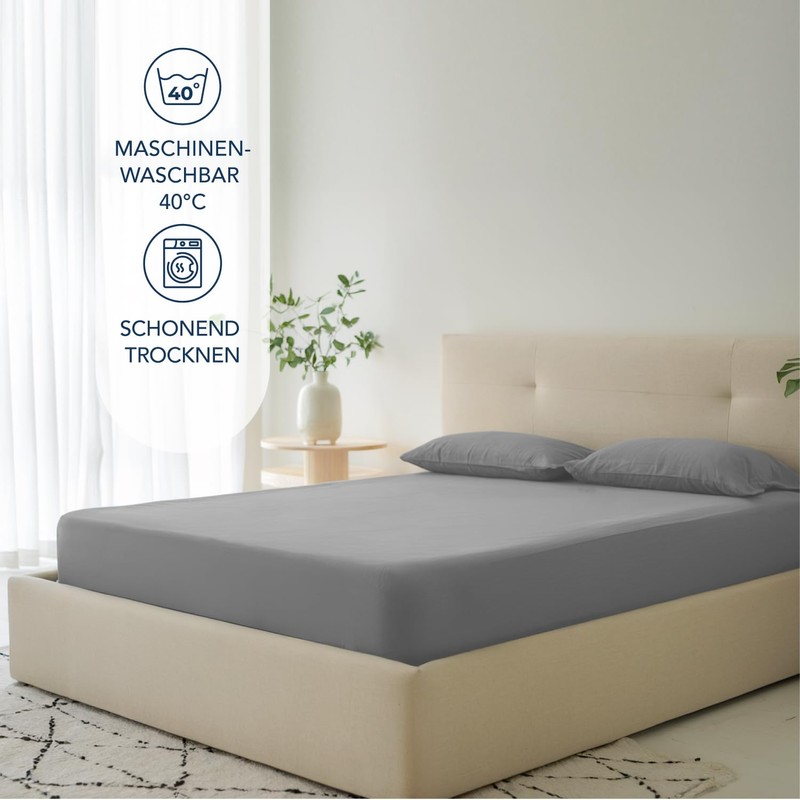 Dreamzie Fitted Sheet, 135 x 190/200 cm, 35 cm Deep