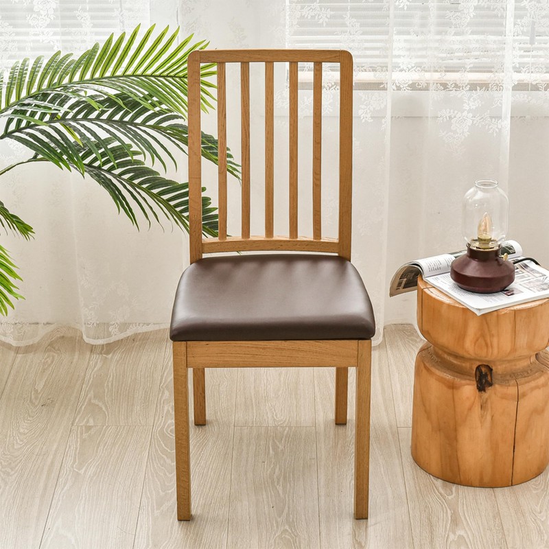 Kozuoan Dining Chair Covers, PU Waterproof Removable Dining Chair Covers,