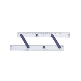 Linex 100413018 Parallel Ruler 30 cm with Protractor with Nautical Division for Navigation