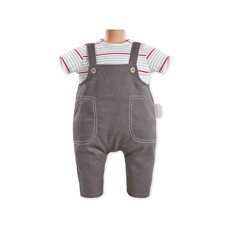 Corolle 12-Inch Bb Smock and Denim Overall Outfit