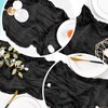 ACSUIT 4 Pack Black Cheesecloth Table Runner 20 x 120