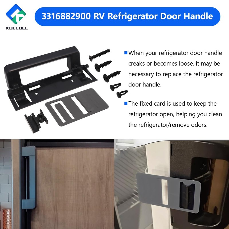 3316882900 RV Refrigerator Door Handle Compatible with S,Std Dr Handle