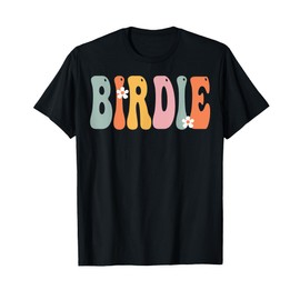 BIRDIE Retro Groovy Print Mom Cute Mothers Day Funny Grandma T-Shirt