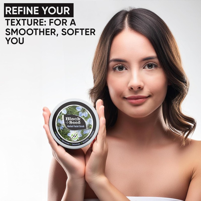 Exfoliante Facial de Semilla Negra Herboganic – Suavidad y Brillo