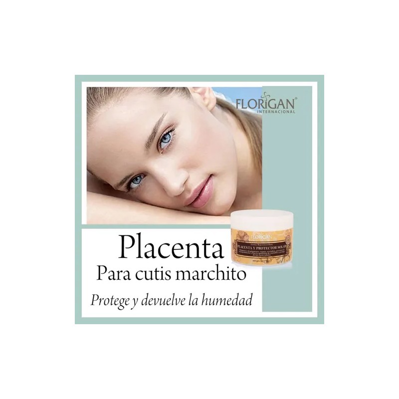 Crema Placenta Y Protector Solar Florigan 350g 3 Piezas