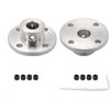 3.17mm Flange Shaft Fitting 2pcs Rigid Flange Coupling Motor Guide Shaft Coupler Motor Connector for DIY Parts Inner Diameter 3.17mm with M3 Hex Wrench Silver Tone (3.17MM)