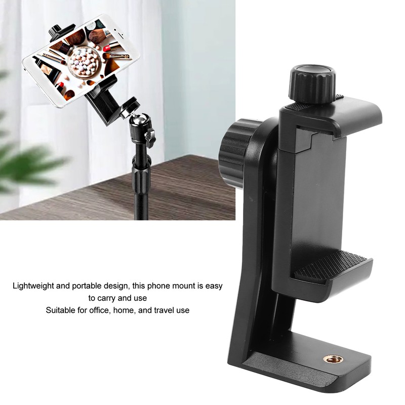 Phone Tripod Mount Flexible Adjust 360 Degree Rotatable 1/4 Inch