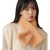 TASOGARA Women's Scarf, Cute, Plain, Fluffy, Cold Protection, Fluffy, Casual,