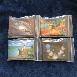 Unbranded AirAds Dollhouse 1:12 Miniatures wall decor frameless painting Room Decor  Lot4