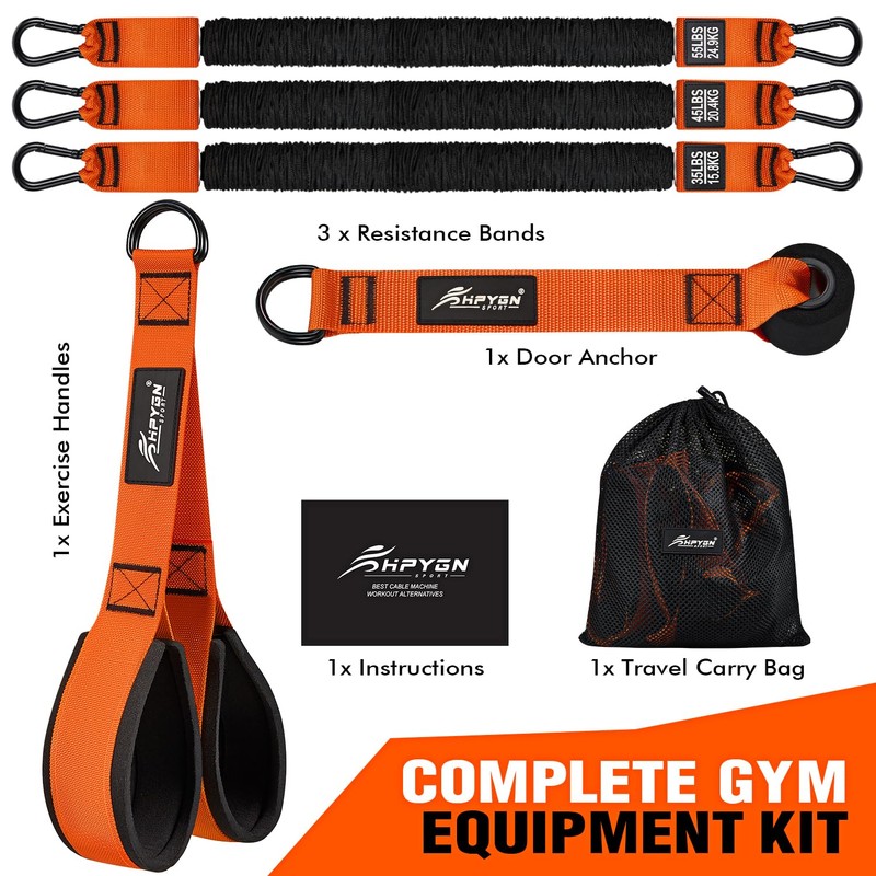 HPYGN Resistance Bands Training for Arms, Biceps, Triceps, Back, Abs,