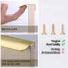 Satanga 10 Pack 2-1/2'' Inch Hole Center Brushed Brass Flat