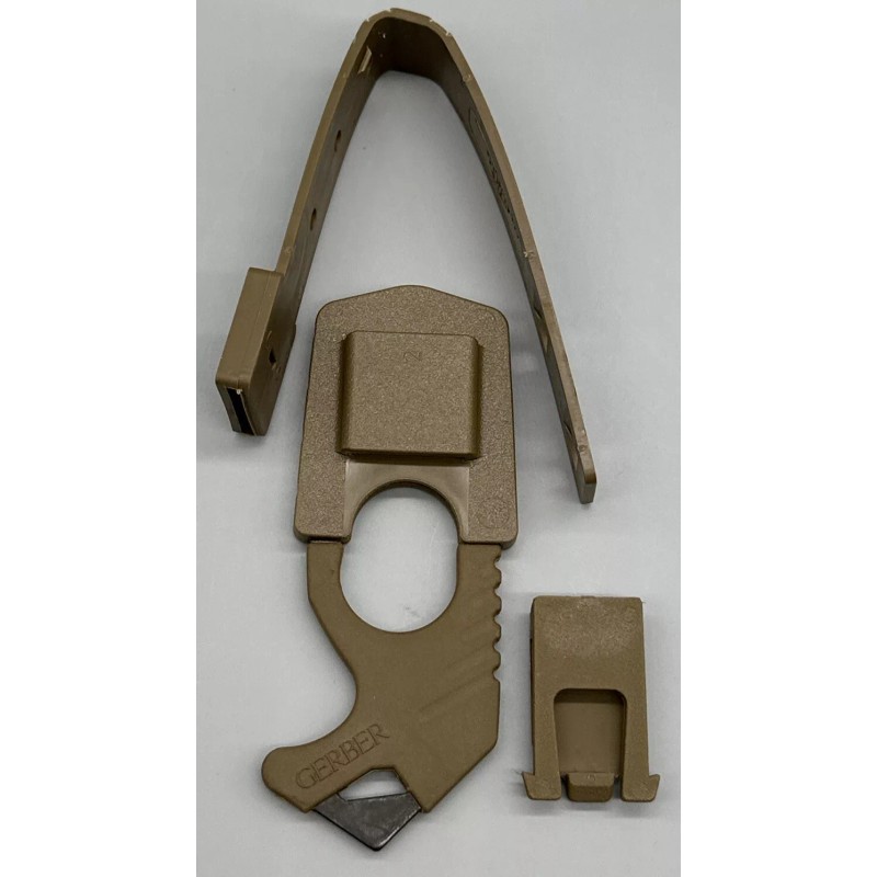 Gerber Seatbelt Cutter Coyote Brown Strap Rescue Hook IFAK SWAT