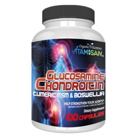 Glucosamine Chondroitin Turmeric MSM Triple Strength Joint Support 2800mg 100 c