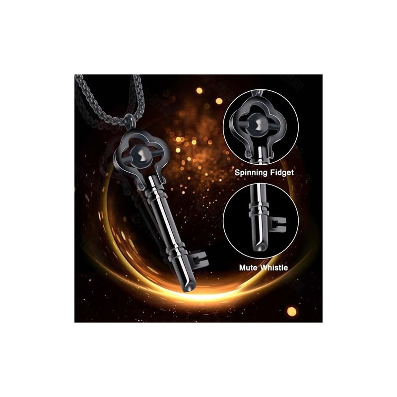 TMKEFFC TMKEFFC Breathing Necklace for Anxiety, Fidget and Quit Smoking