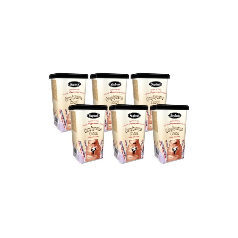 Stephen's Gourmet Hot Cocoa, Candycane Cocoa White, 14 OZ (Pack