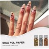 LALAFINA Elegant Gold Foil Flakes Nail Art Decor Glittery Foil