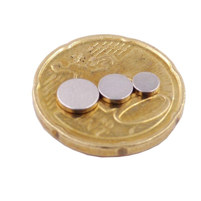 Brudazon 45 Mini Disc Magnets Set 4 x 1 mm