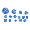 15pcs Complete Polyhedral Dice Set Acrylic D3 to D100 Spherical