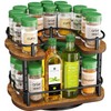 Spice Rack Organization for Cabinet - Height Adjustable Rotating Lazy