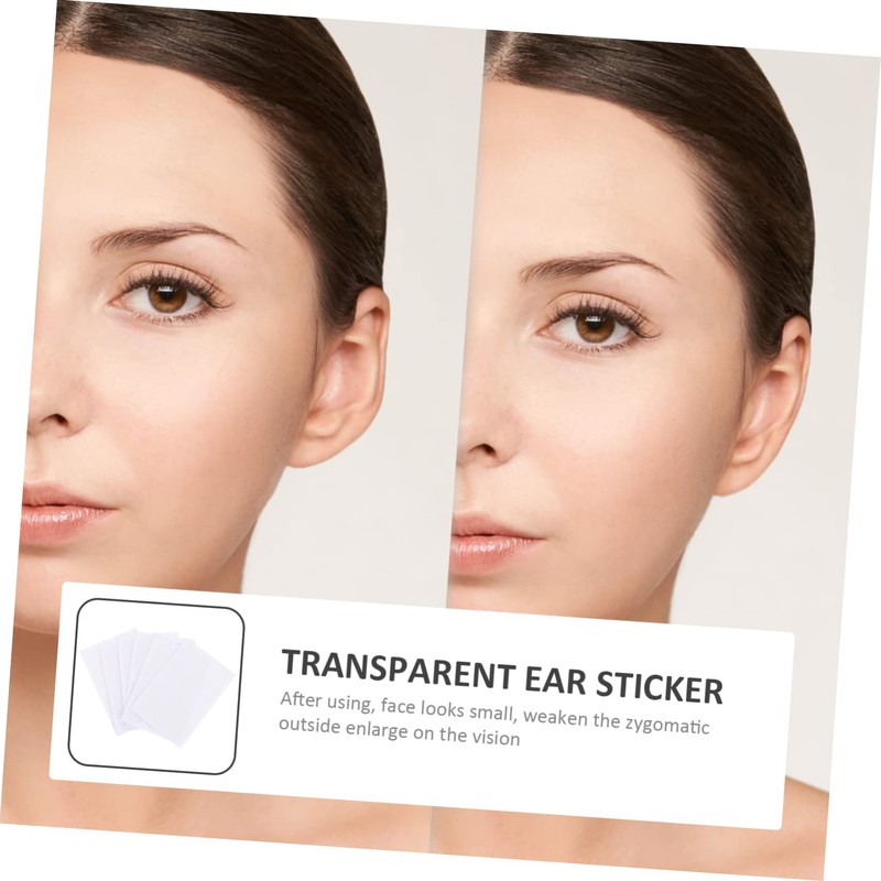 Baluue 12sheets Convenient Ear Patch Transparent Ear Tape for Easy