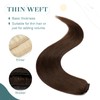 Elailite Bayalage Clip-In Real Hair Extensions, 8-Piece Set, 18 Clips,