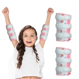 2 Pcs Prevents face grabbing, thumb sucking habits, pulling IV tubes, elbow immobilizers and infant child arm restraint wraps - Prevents hand-to-face habits (Cartoon Bear)