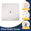 uxcell Shower Drain Hair Catcher, 3.7 inch Stainless Steel Square