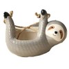 Hwydo Cute Sloth Shaped Planter Ceramic Hanging Flower Pot Succulent