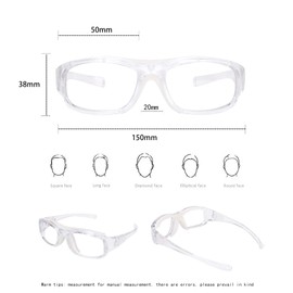 SooGree Sport Goggles Glasses Squash & Racquetball Goggles Basketball Glasses Adjustable Strap Resistant Impact