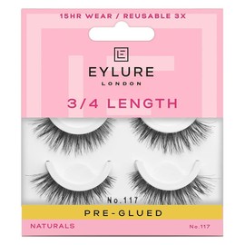 Ailure 에일루어 프리글루드 위스피 라이트 텍스처 속눈썹, No.117, 트윈 [1 Count (Pack of 3)] Ailuro Pre-Glued Wispy Light Texture Eyelashes, No.117, Twin [1 Count (Pack of 3)]